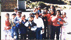 Snapshot of a group of Peruvian children.