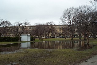 Flooding near War Memorial