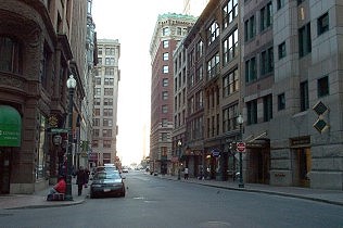 State Street looking to Long Wharf