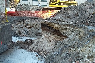 Excavation on Broad Street