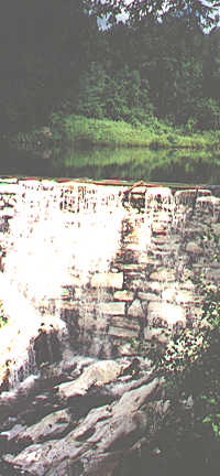 White marble dam at Natural Bridge S.P.