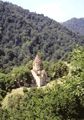 Church in hills past Dilijan