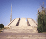 Up the steps to the monument