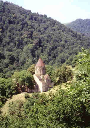 Aghartzin church from around the bend