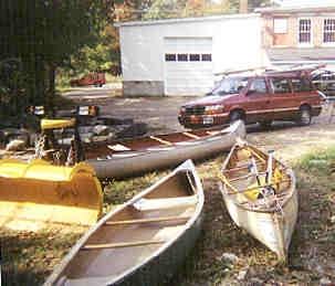 Unloading the boats