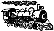 Baldwin 2-8-2 loco stamp design