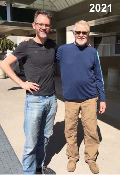 Ed with Ezra at the SNA airport
