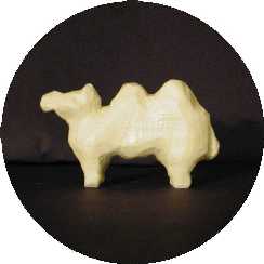 Ivory soap sculpture of a camel