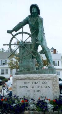 The Gloucester, Massachusetts Fishermen's Memorial. Copyright R. Sheedy.
