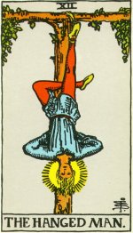 Tarot card: The Hanged Man by Pamela Coleman Smith