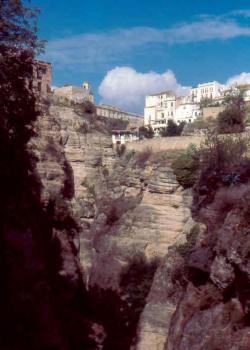 Picture of houses on a cliff, Ronda, Spain