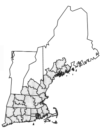 Map of ozone non-attainment designations