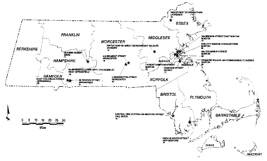 Map of annual average PM10 concentration