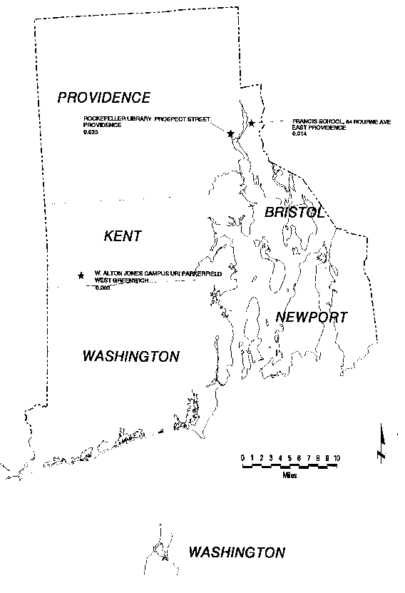 Map of annual average NO2 concentration