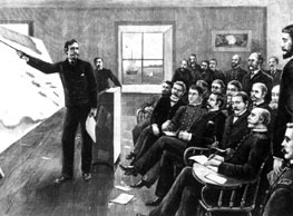 Lecture at US
Naval War College 1888